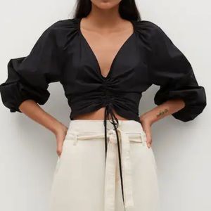 MANGO black blouse